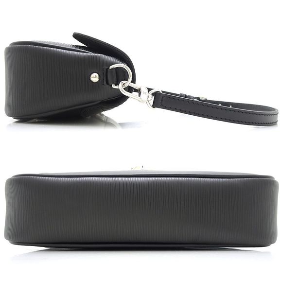 Louis Vuitton Epi Pochette Montaigne Noir Handbag - Picture 2 of 7